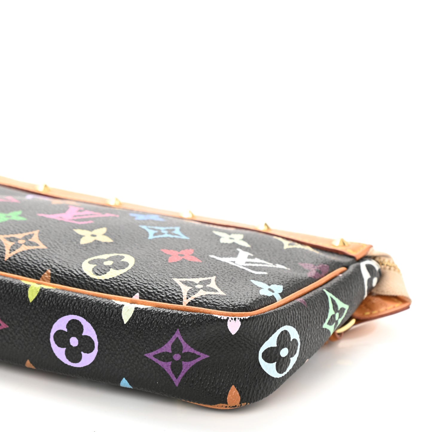 Monogram Multicolor Pochette Accessories Black