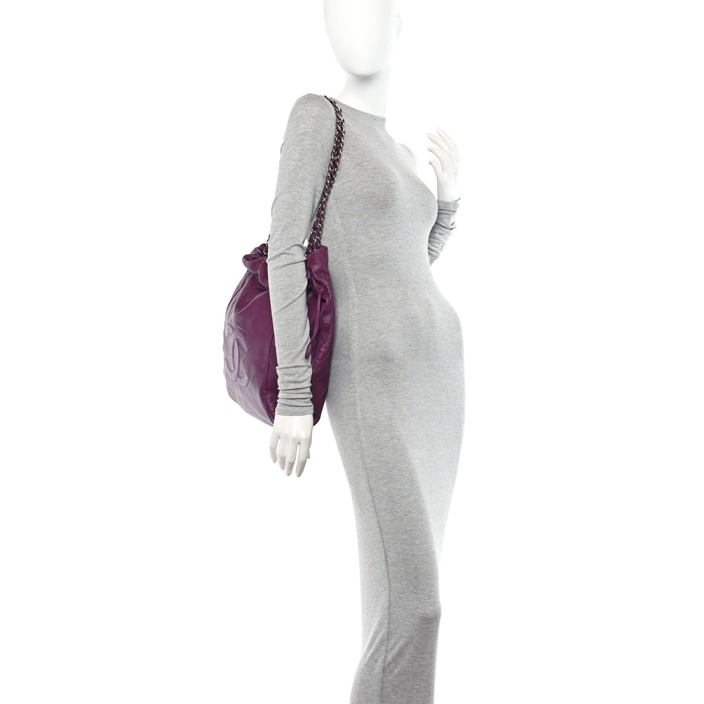 Caviar 31 Drawstring Tote Purple
