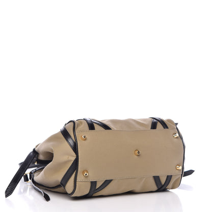 Burberry Canvas Calfskin Canterbury Tote Beige 4 of 14