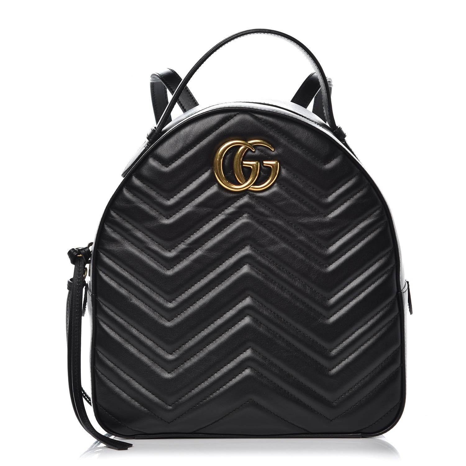 Gucci Calfskin Matelasse GG Marmont Backpack Black 1 of 7