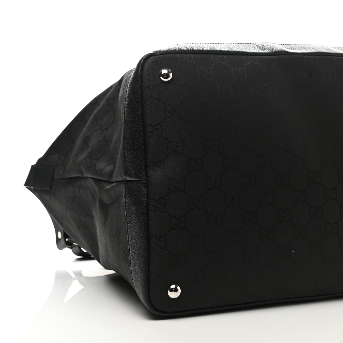 Nylon Monogram Travel Hobo Black