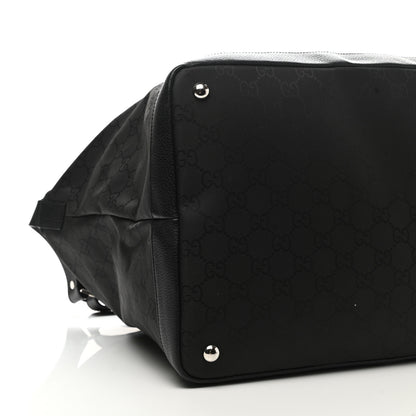 Gucci Nylon Monogram Travel Hobo Black 9 of 11
