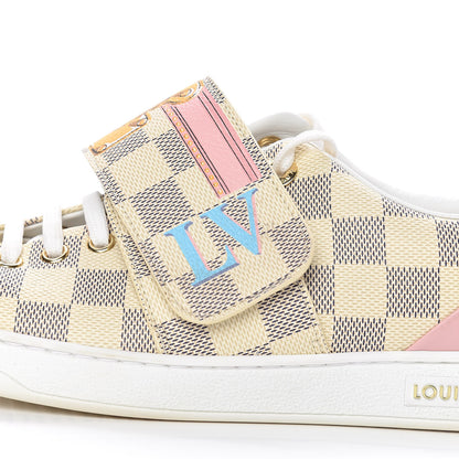 Louis Vuitton Damier Azur Summer Trunks Frontrow Sneakers 38 13 of 14