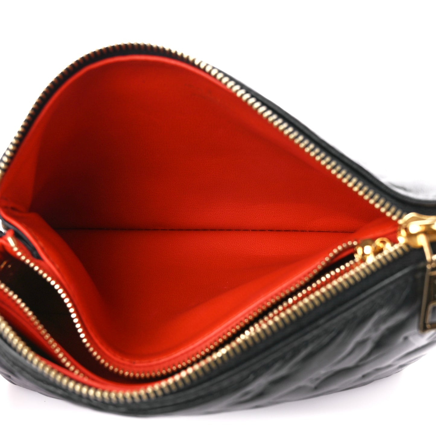 Lambskin Embossed Monogram Coussin BB Black