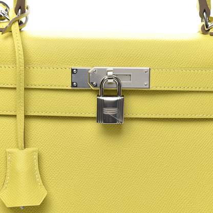 Hermes Epsom Kelly Sellier 28 Lime 10 of 11