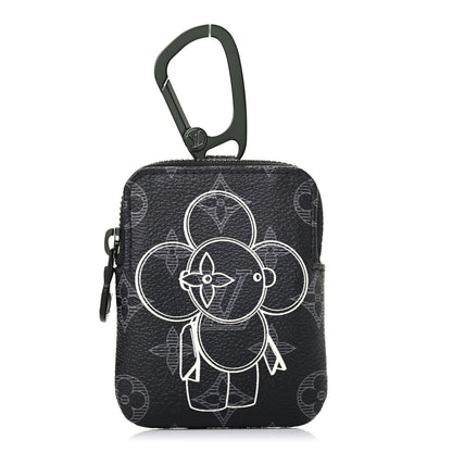 Louis Vuitton Monogram Eclipse Vivienne Zipper Key Ring 1 of 6