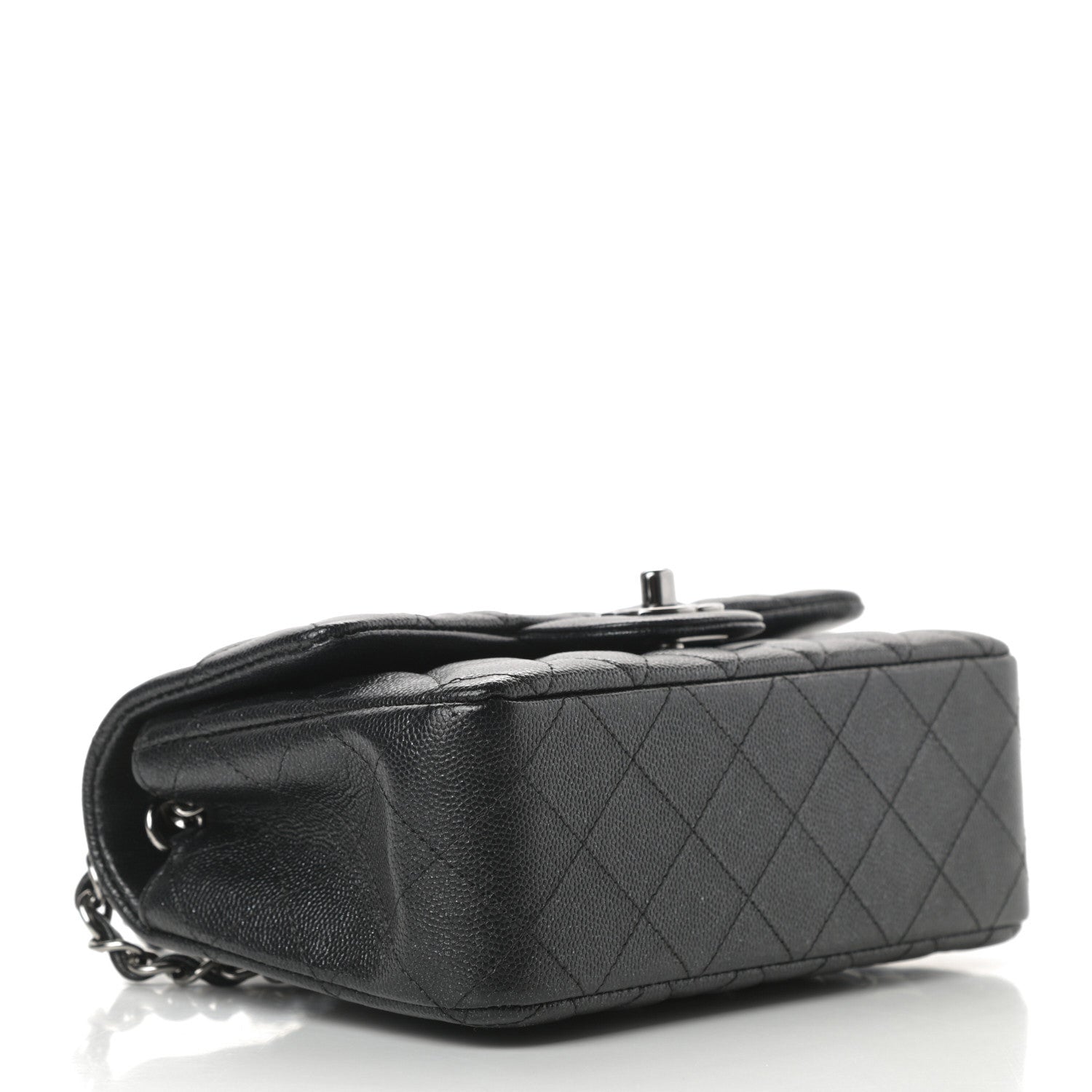 Chanel Iridescent Caviar Quilted Mini Rectangular Flap Black 4 of 11