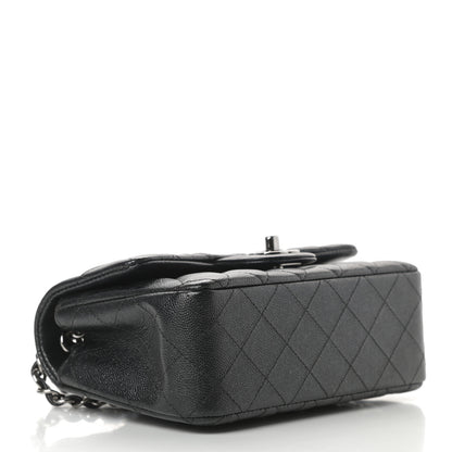 Chanel Iridescent Caviar Quilted Mini Rectangular Flap Black 4 of 11