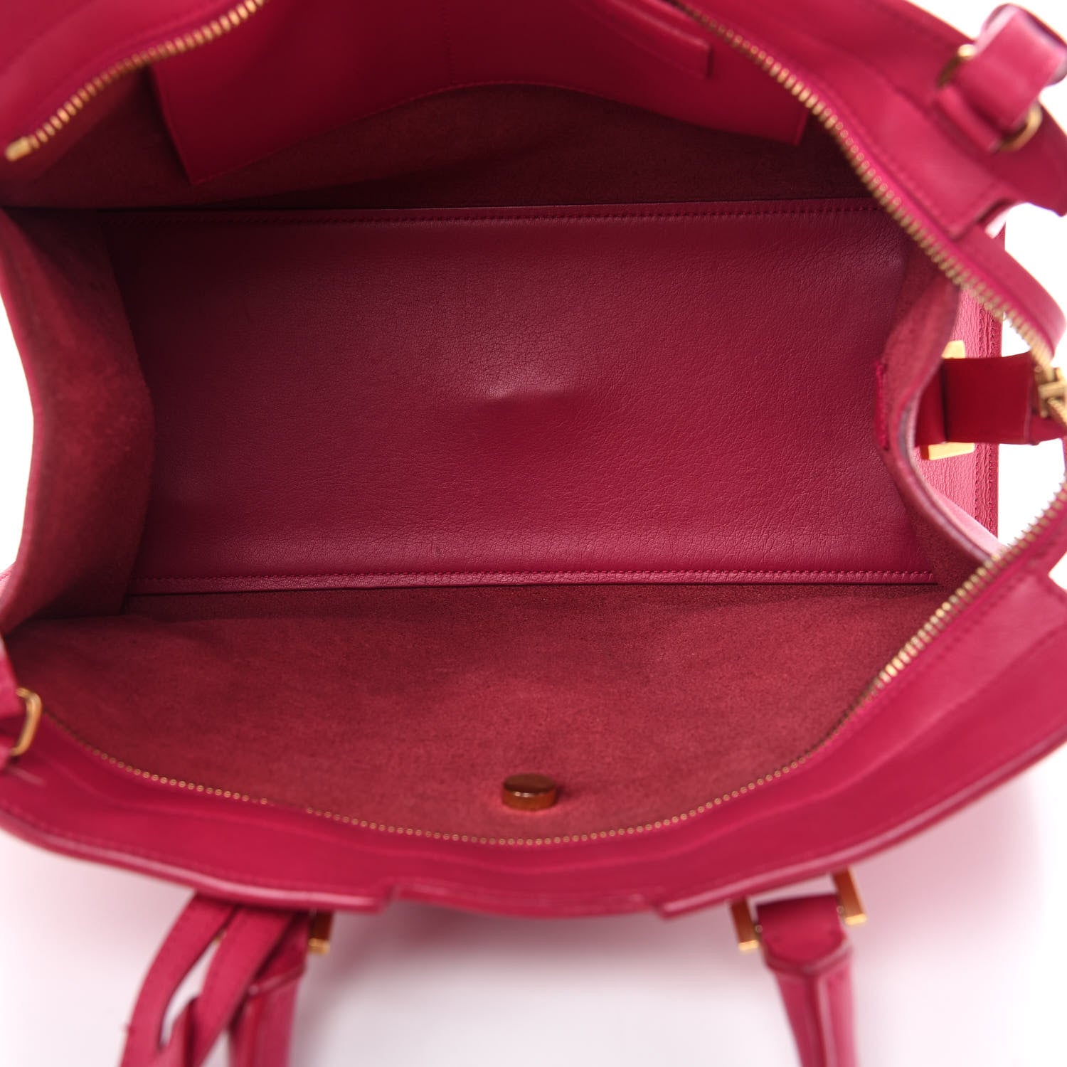 Saint Laurent Calfskin Small Classic Y Cabas Fuchsia 5 of 9