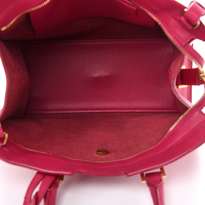 Saint Laurent Calfskin Small Classic Y Cabas Fuchsia 5 of 9