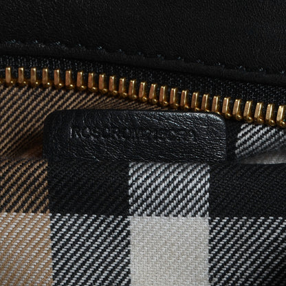 Burberry Vintage Washed Sheepskin Medium Bonington Tote Black 8 of 11