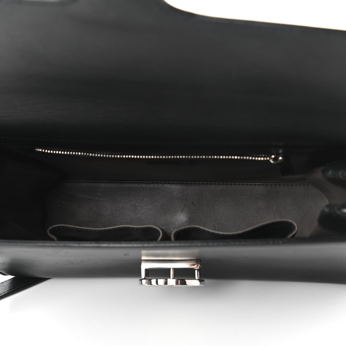 Moon Calfskin Medium Interlocking G Shoulder Bag Black