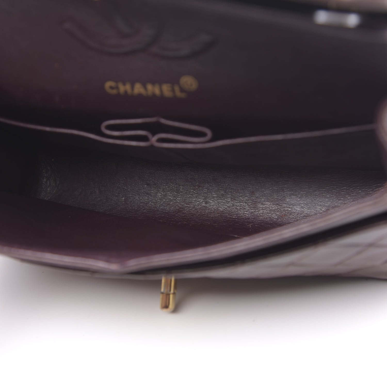 Chanel Lambskin Quilted Small Double Flap Burgundy 5 of 13