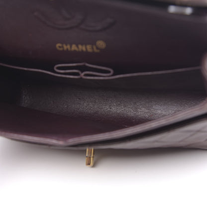 Chanel Lambskin Quilted Small Double Flap Burgundy 5 of 13