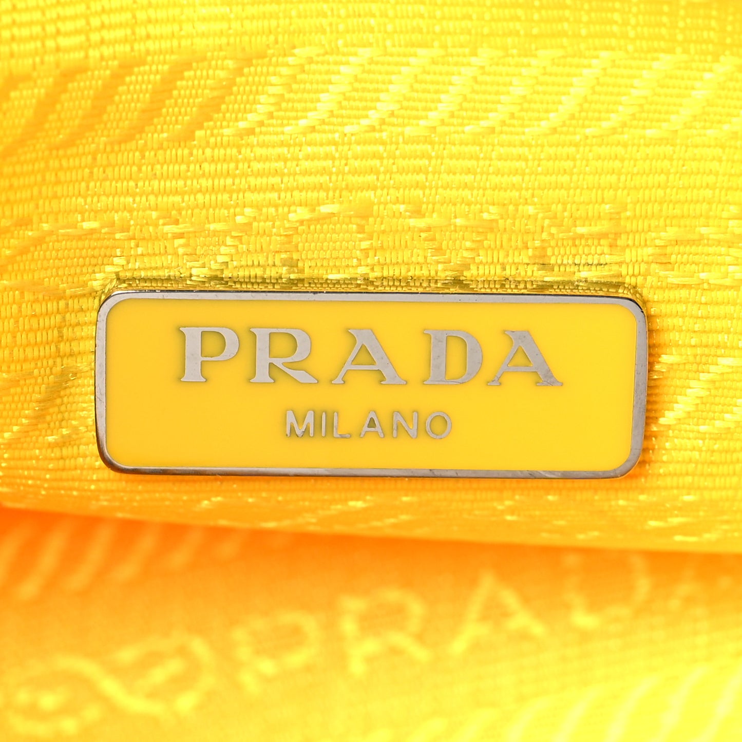 Tessuto Nylon Saffiano Re-Edition 2005 Shoulder Bag Giallo