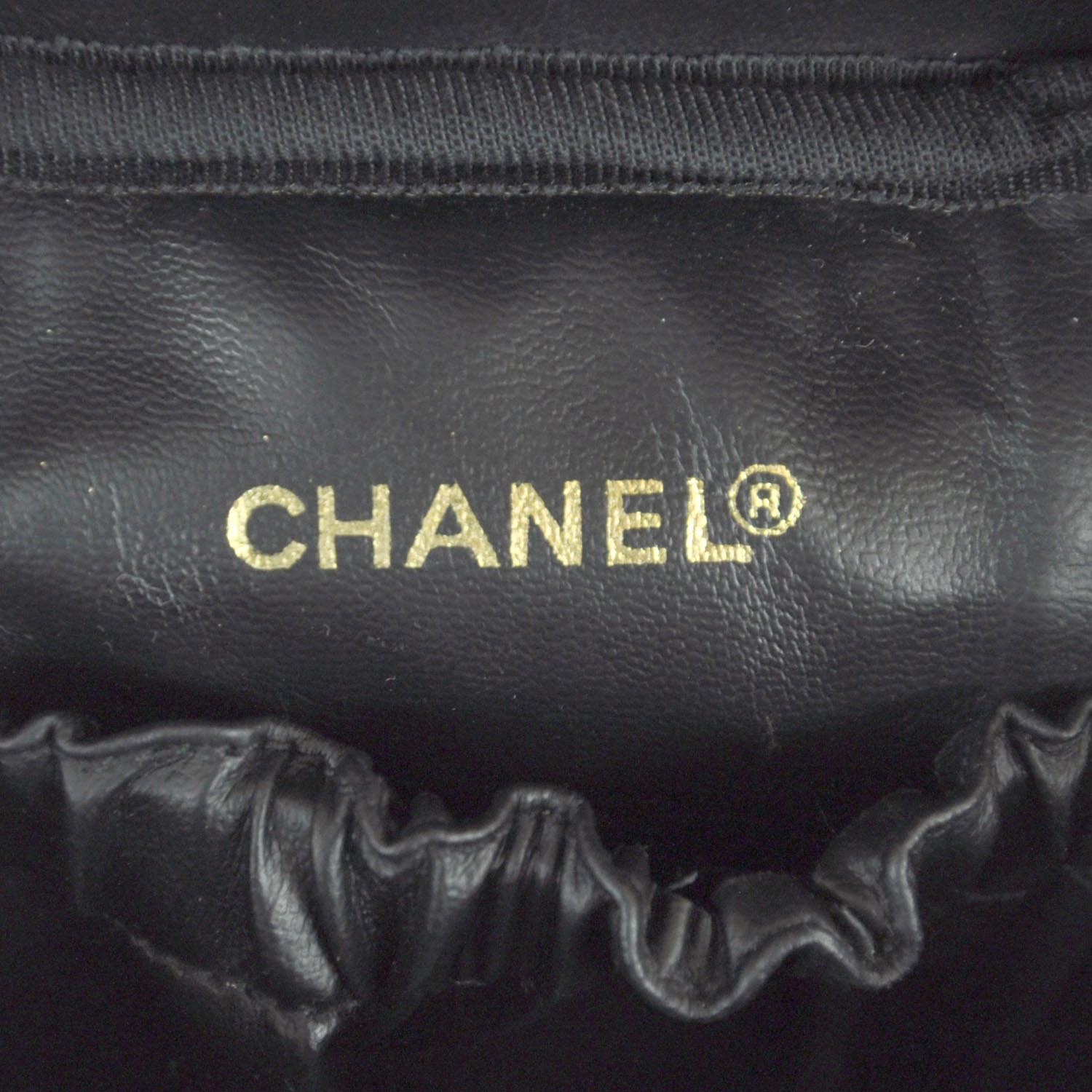 Chanel Lambskin Vanity Cosmetic Bag Black 6 of 10