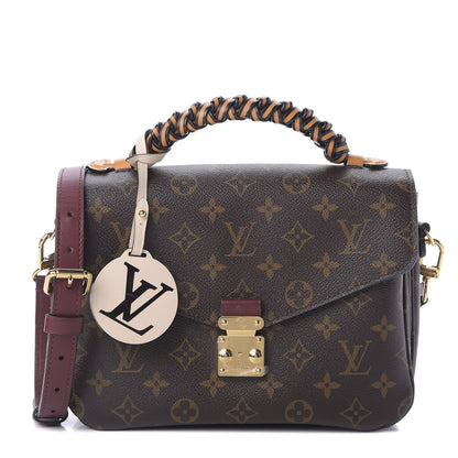 Louis Vuitton Monogram Braided Pochette Metis Safran 1 of 16