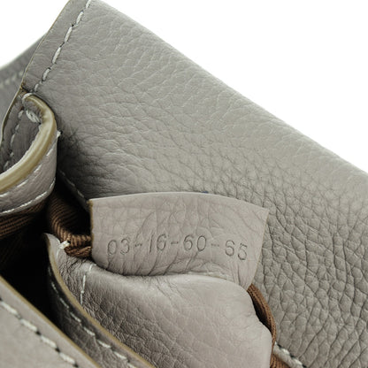 Chloe Calfskin Mini Marcie Round Crossbody Bag Cashmere Grey 7 of 8