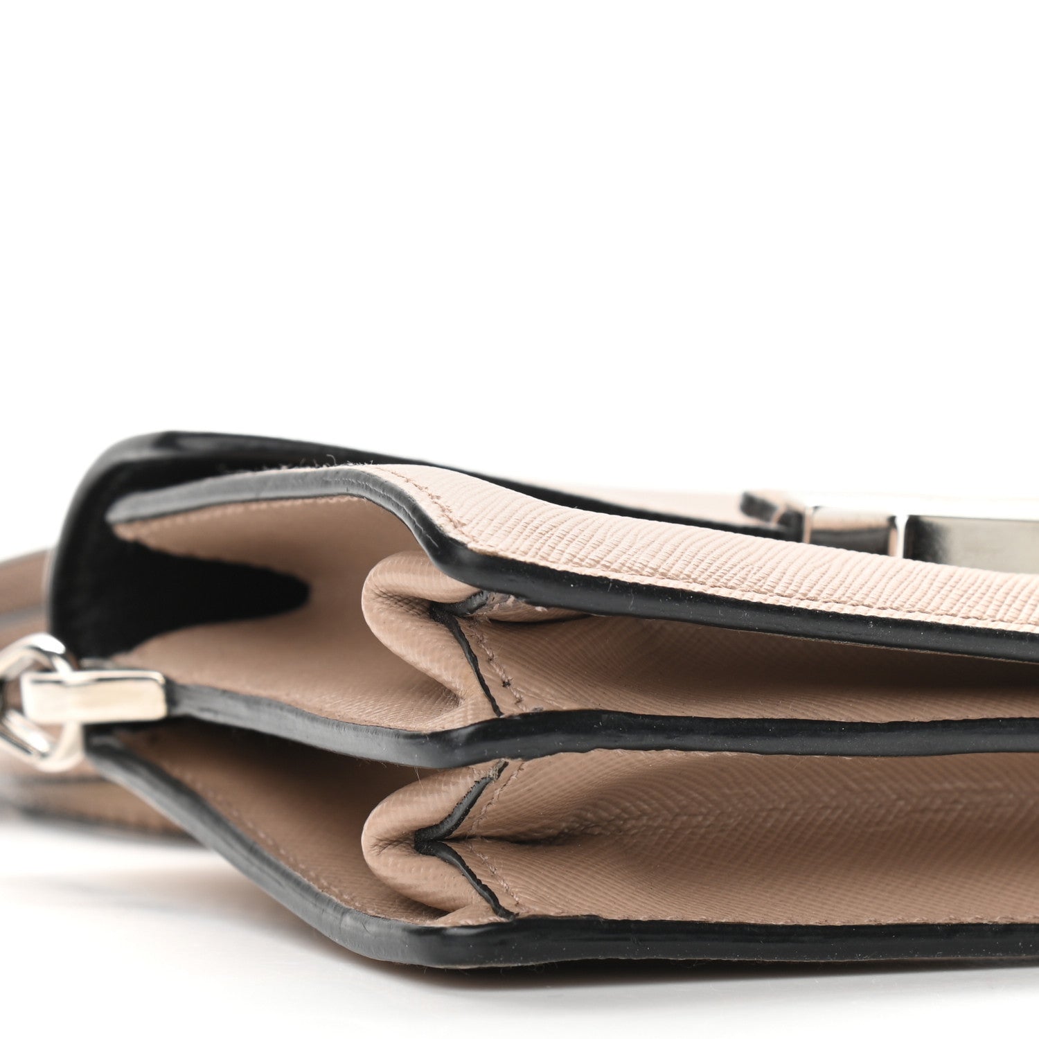 Prada Saffiano Lux Sound Shoulder Bag Cipria 8 of 15