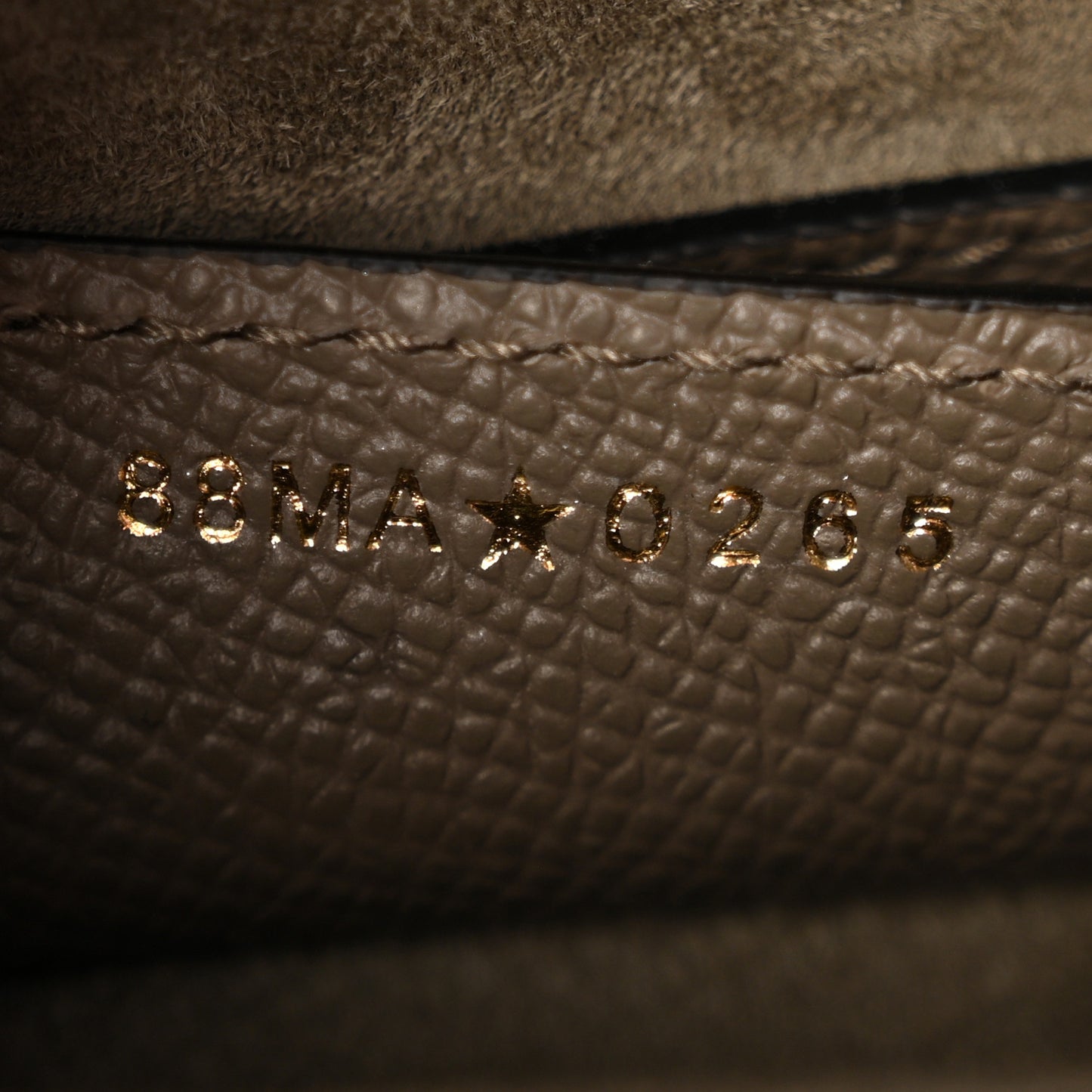 Grained Calfskin Saddle Bag With Strap Clay Green