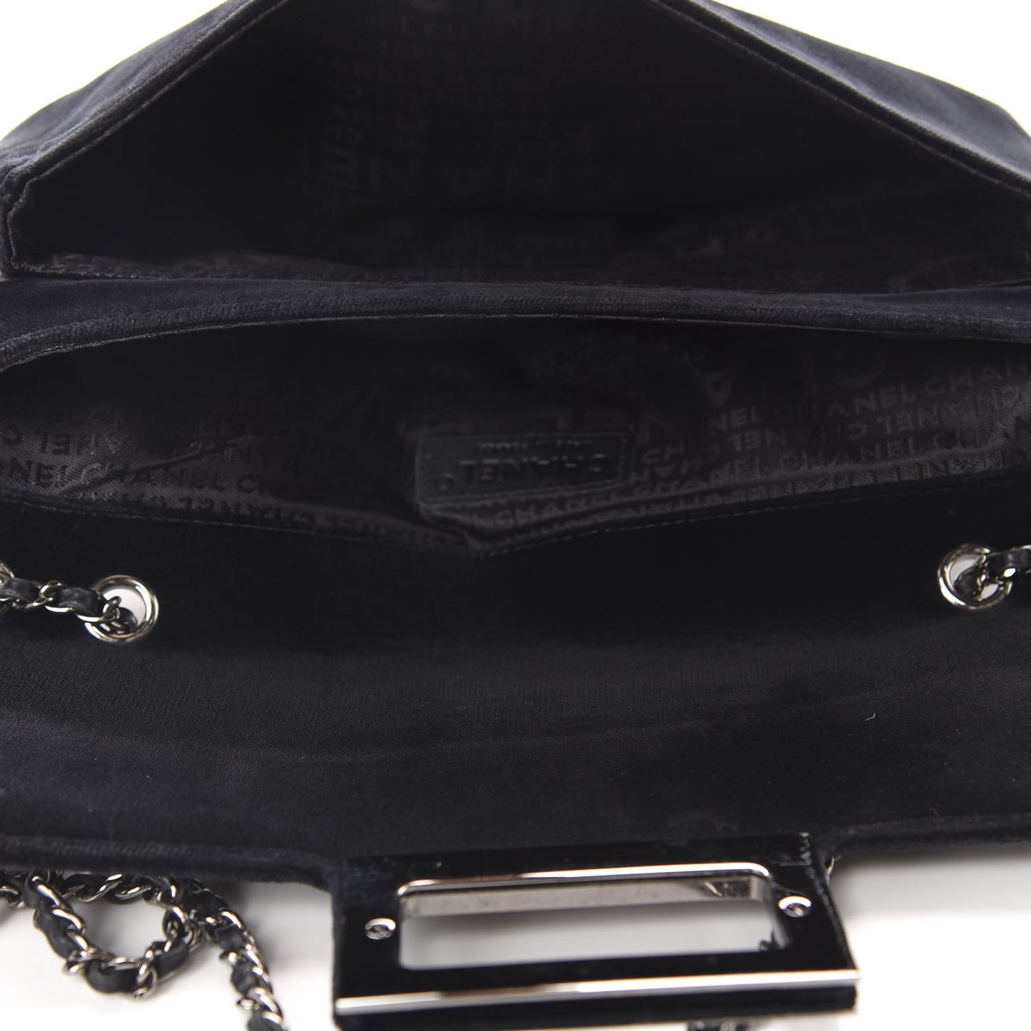 Velvet Small Mademoiselle Flap Black