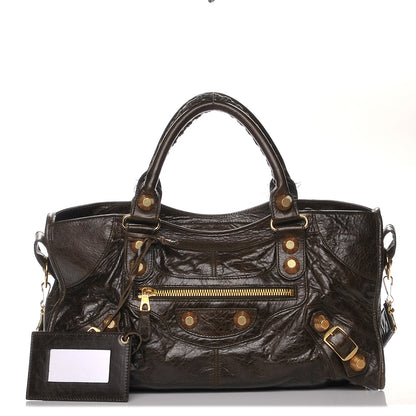 Balenciaga Chevre Giant 21 Gold Hardware Part Time Vert Fonce 1 of 12