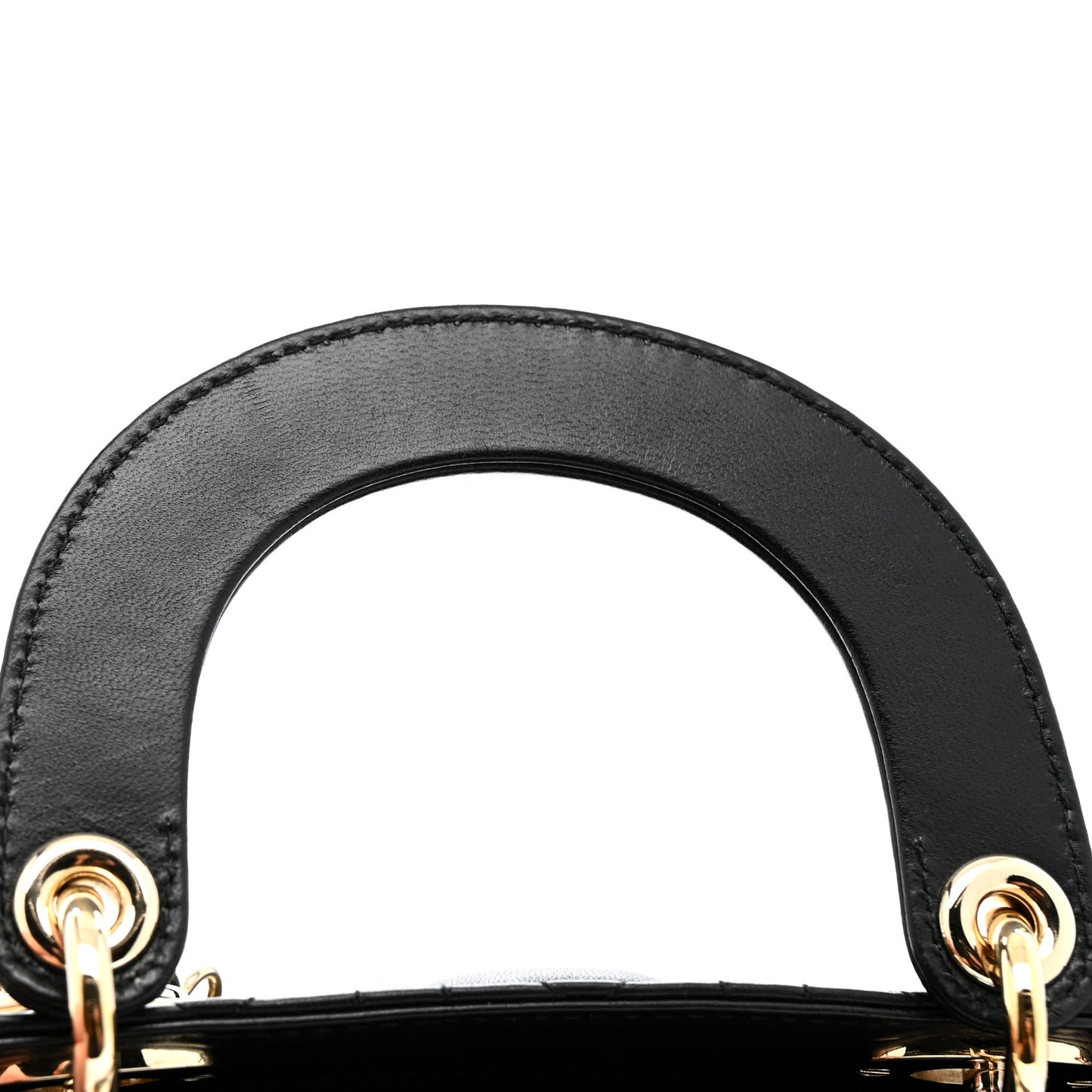 Lambskin Cannage Mini Lady Dior Black