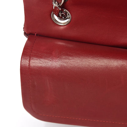 Chanel Patent Calfskin Quilted Medium Double Flap Red 9 of 14