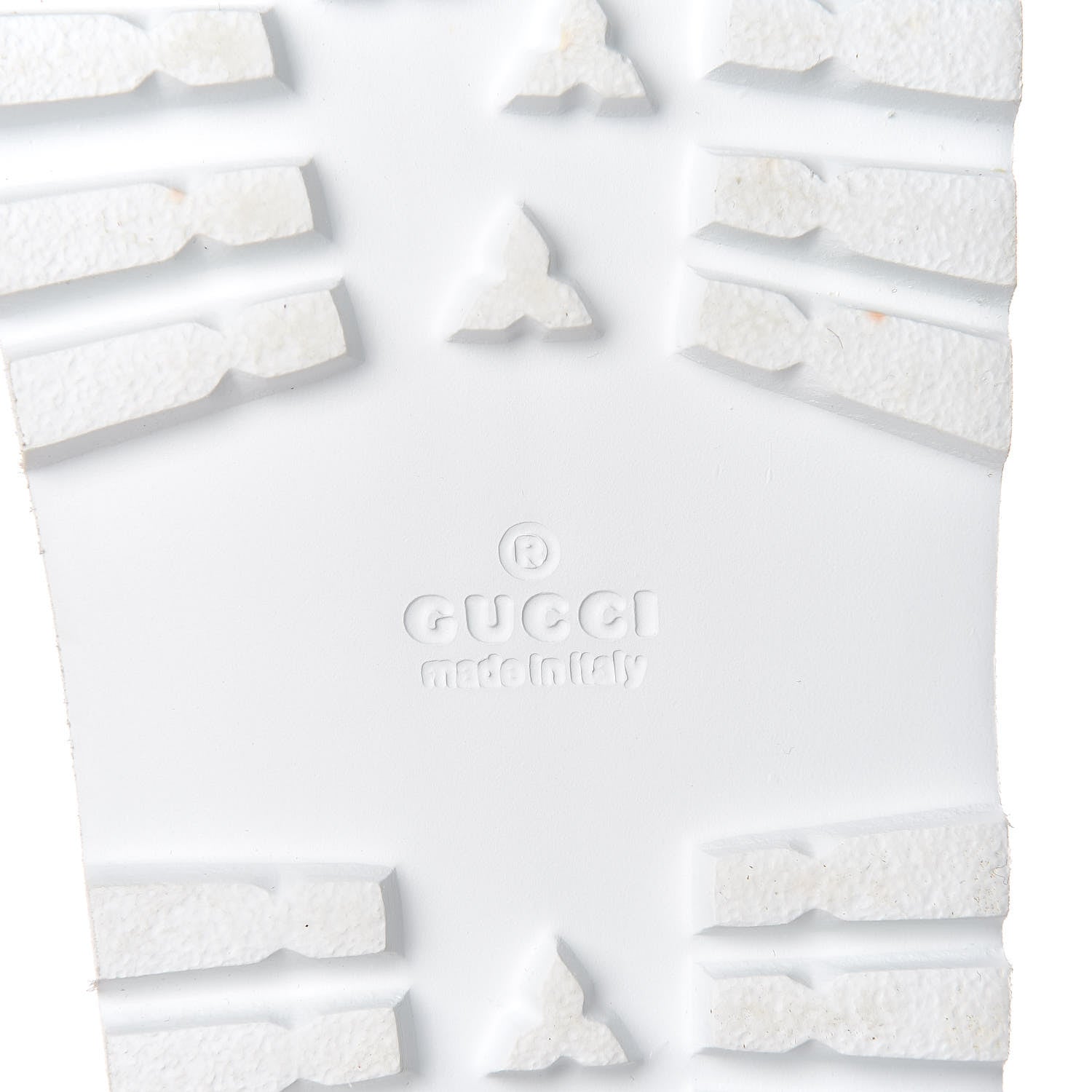 Gucci Rubber Web Mens Lug Sole Slide Sandals 6 Great White Green Red 11 of 17