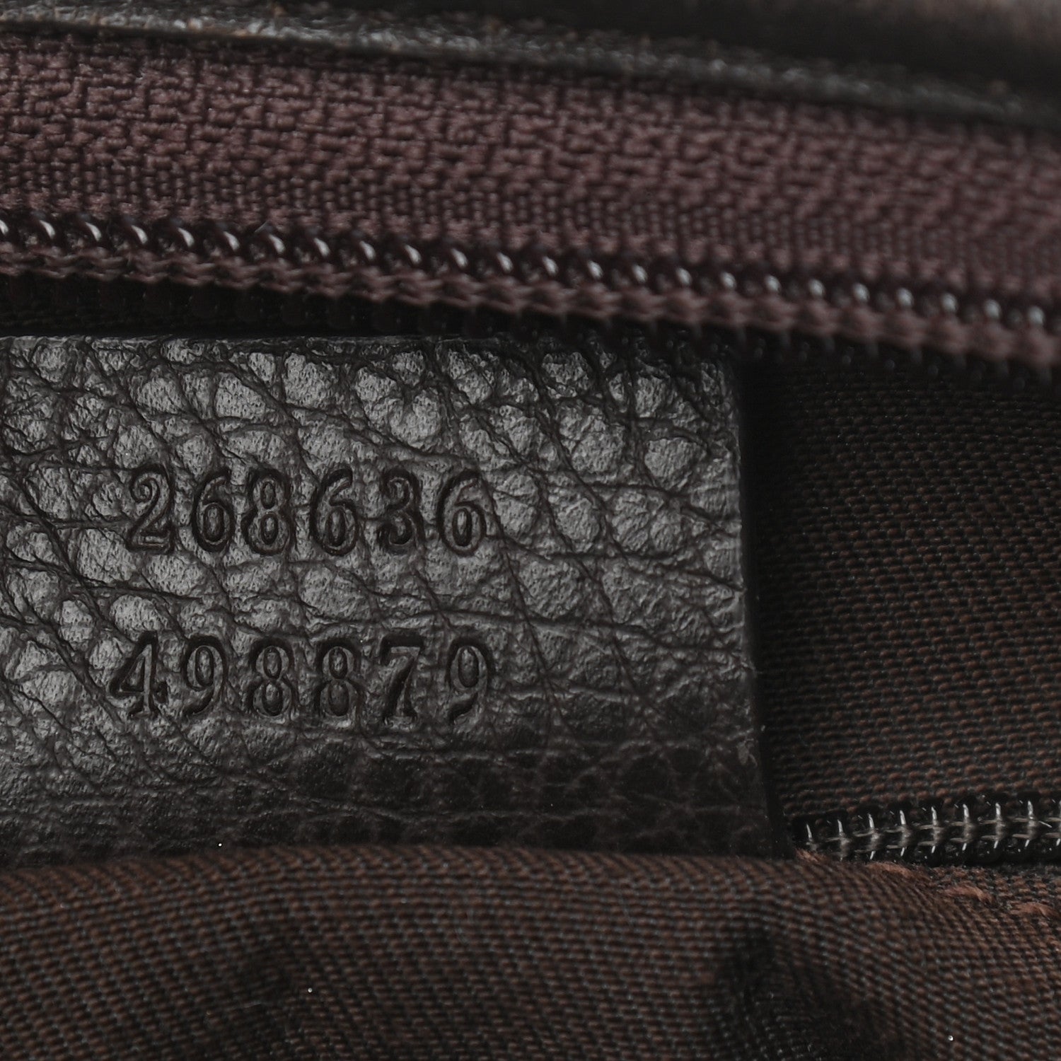 Gucci Denim Monogram Abbey D Ring Hobo Brown 7 of 9
