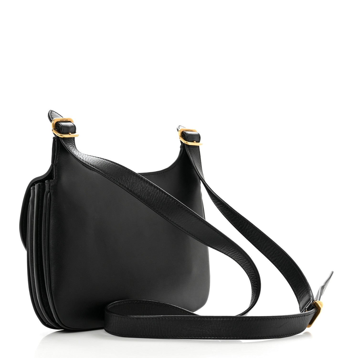 Saint Laurent Smooth Calfskin Medium Charlie Shoulder Bag Black 3 of 11