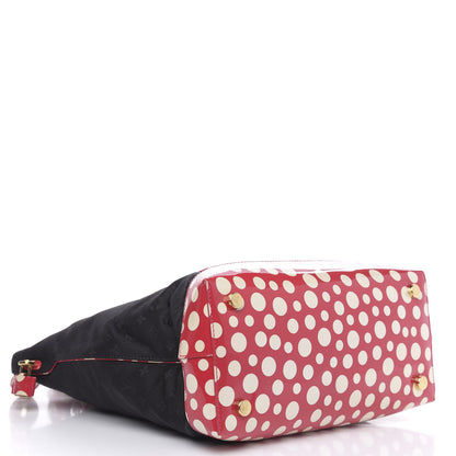 Louis Vuitton Nylon Monogram Kusama Infinity Dots Vertical Lockit Black Red 4 of 11