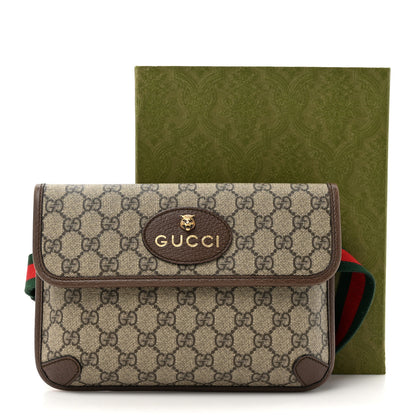 Gucci GG Supreme Monogram Neo Vintage Web Belt Bag  Brown 12 of 12