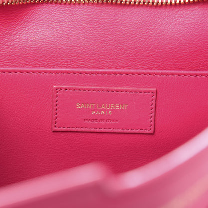 Saint Laurent Calfskin Monogram Baby Cabas Fuchsia 6 of 12