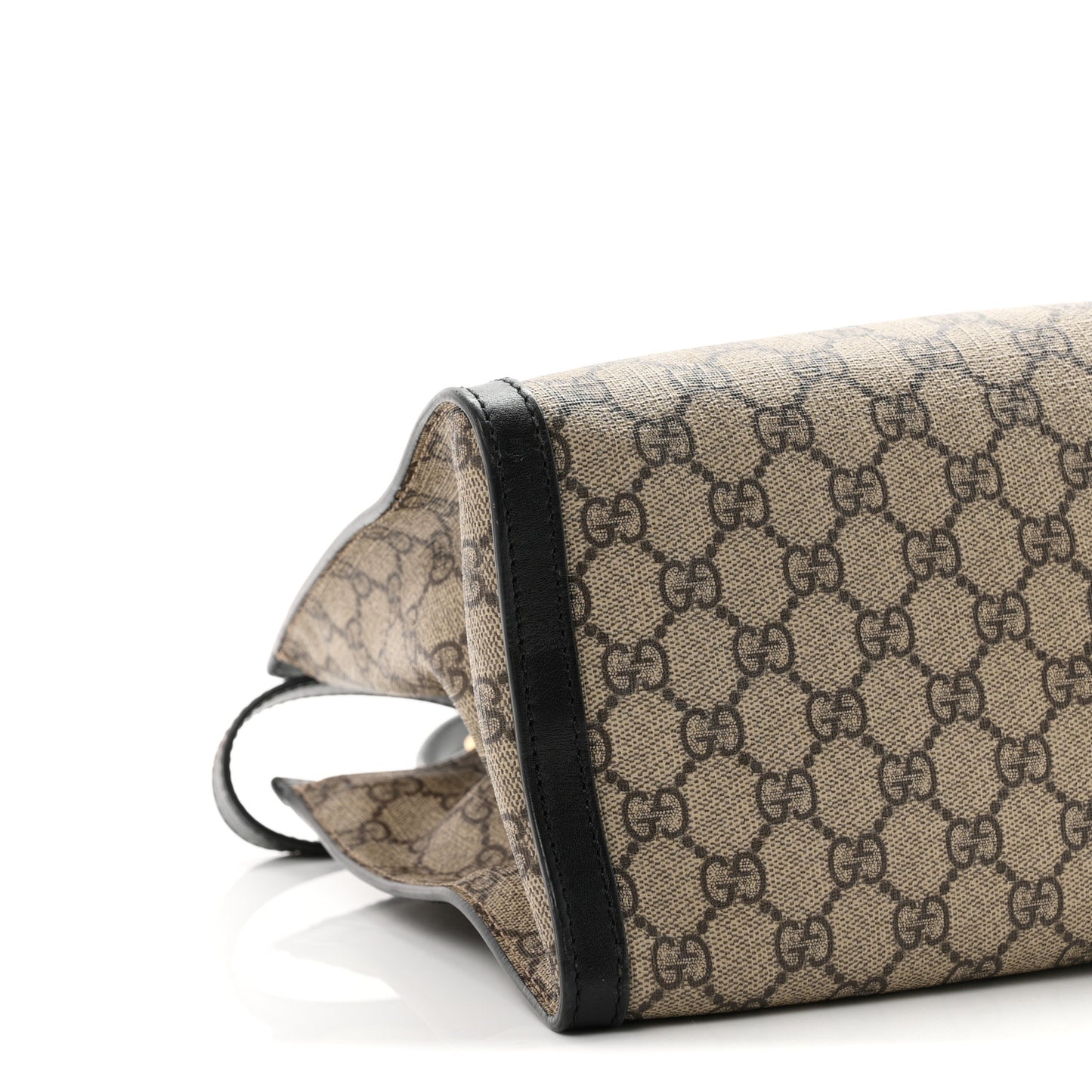 GG Supreme Monogram Medium Padlock Tote Black