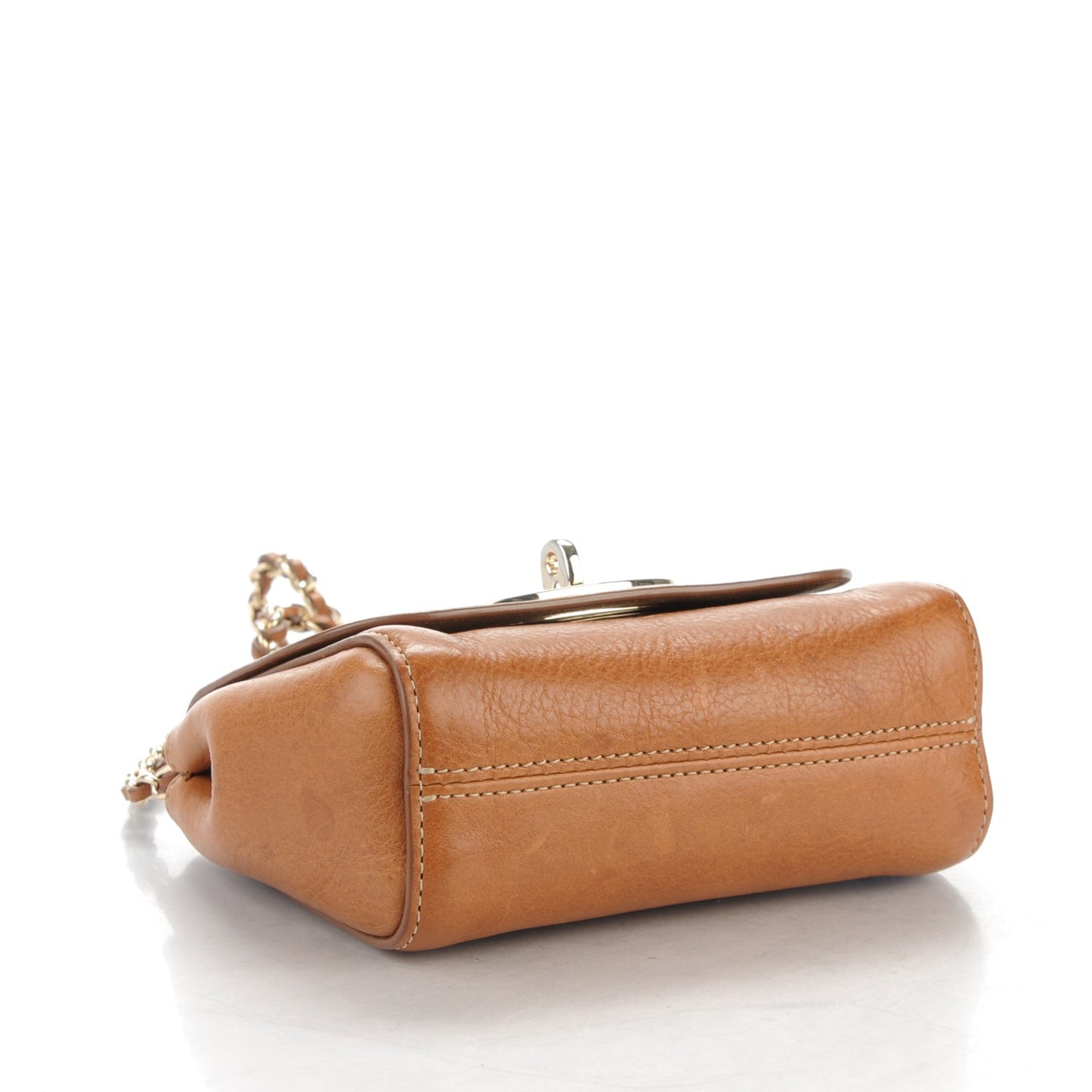 Natural Calfskin Mini Lily Oak