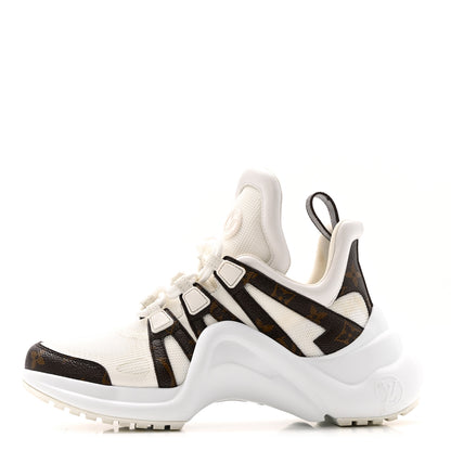 Louis Vuitton Patent Monogram LV Archlight Sneakers 38 White 1 of 12