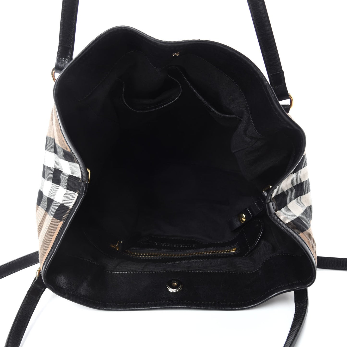 House Check Small Canterbury Tote Black