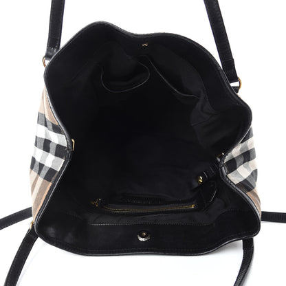 Burberry House Check Small Canterbury Tote Black 5 of 11