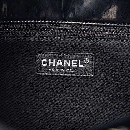 Chanel Vinyl Quilted In The Business North South Tote Black 6 of 11