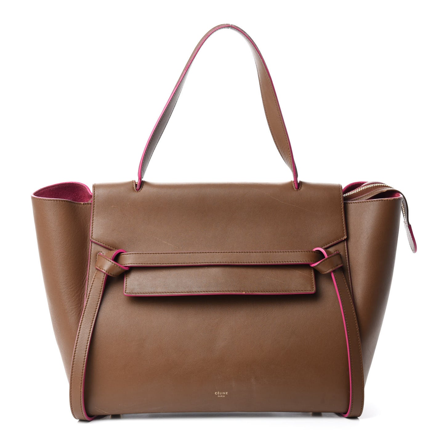 Smooth Calfskin Small Belt Bag Camel Pink