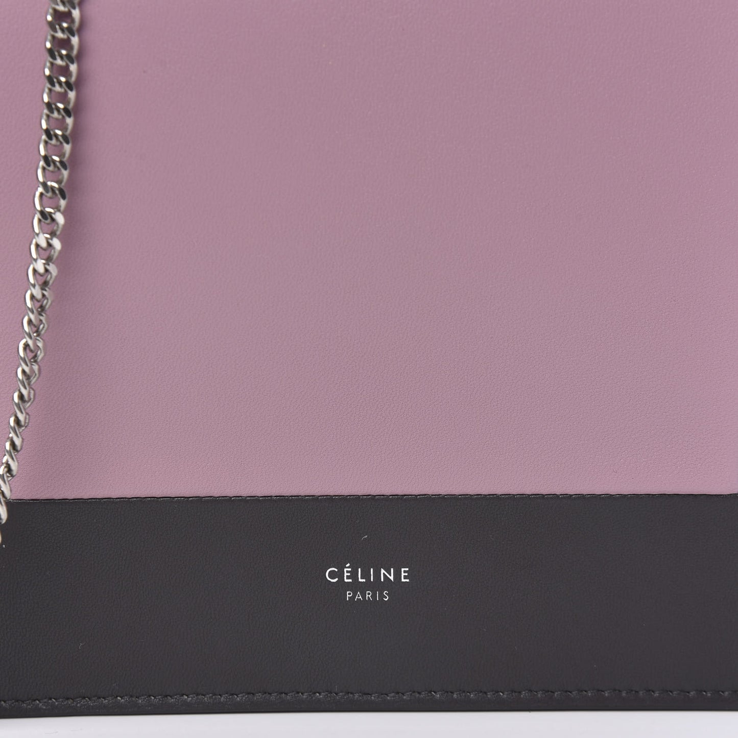 Smooth Lambskin Frame Evening Chain Clutch Liquorice Antique Rose