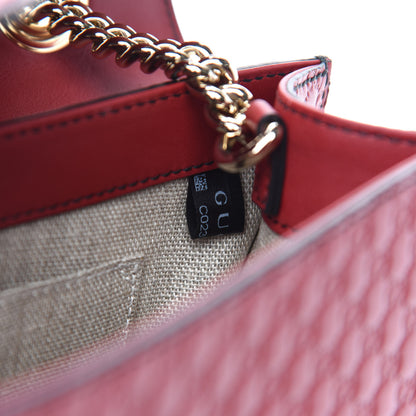 Gucci Microguccissima Medium Emily Chain Shoulder Bag Red 10 of 11