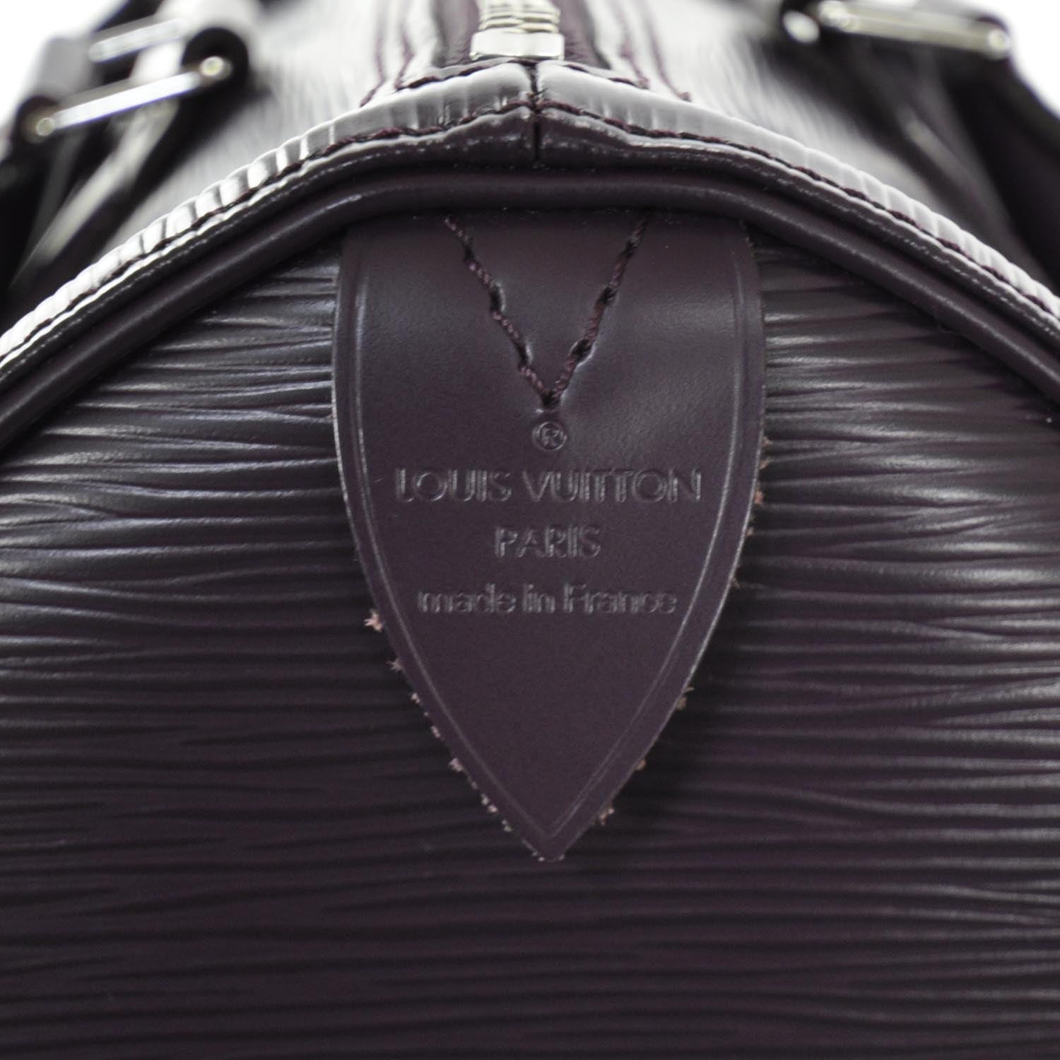 Louis Vuitton Epi Speedy 30 Cassis Purple 8 of 8