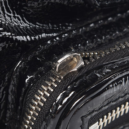 Chloe Crinkled Patent Betty Shoulder Bag Black 8 of 9