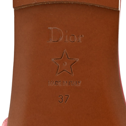 Christian Dior Calfskin 30 Montaigne Flat Slide Sandals 37 Dusty Pink 7 of 9