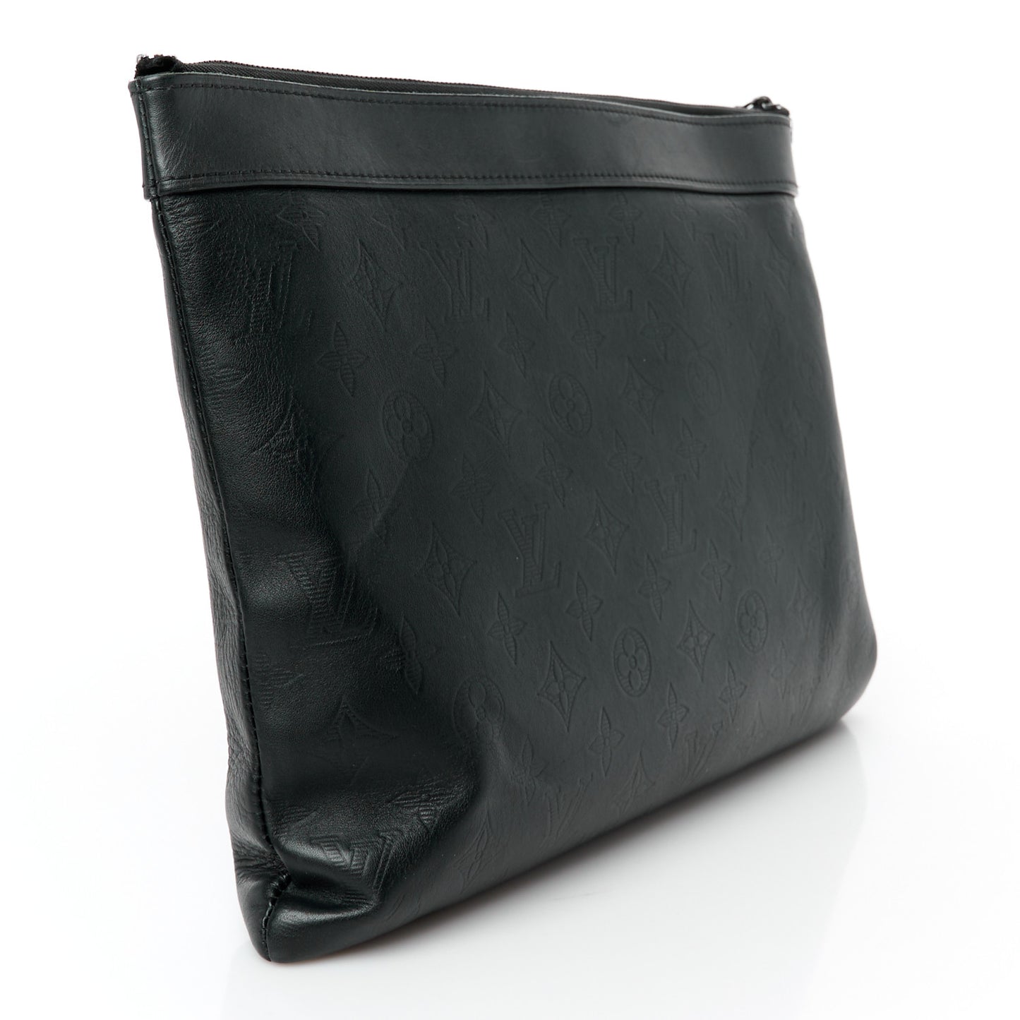 Calfskin Monogram Shadow Discovery Pochette Black