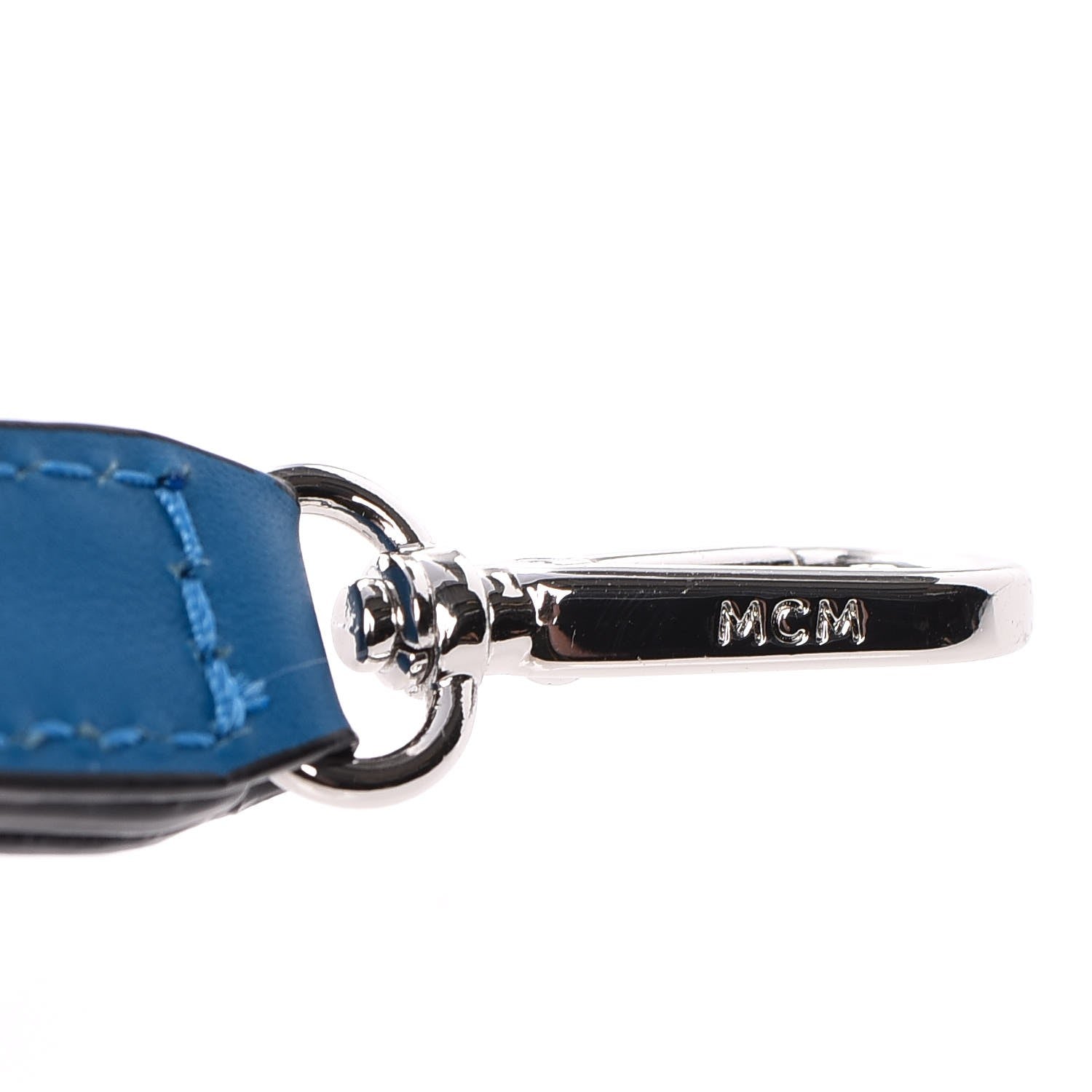 MCM Calfskin Repro Crossbody Bag Blue 13 of 16