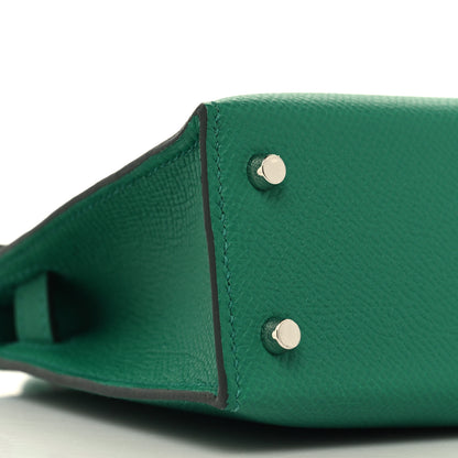 Hermes Epsom Mini Kelly Sellier 20 Vert Vertigo 9 of 10