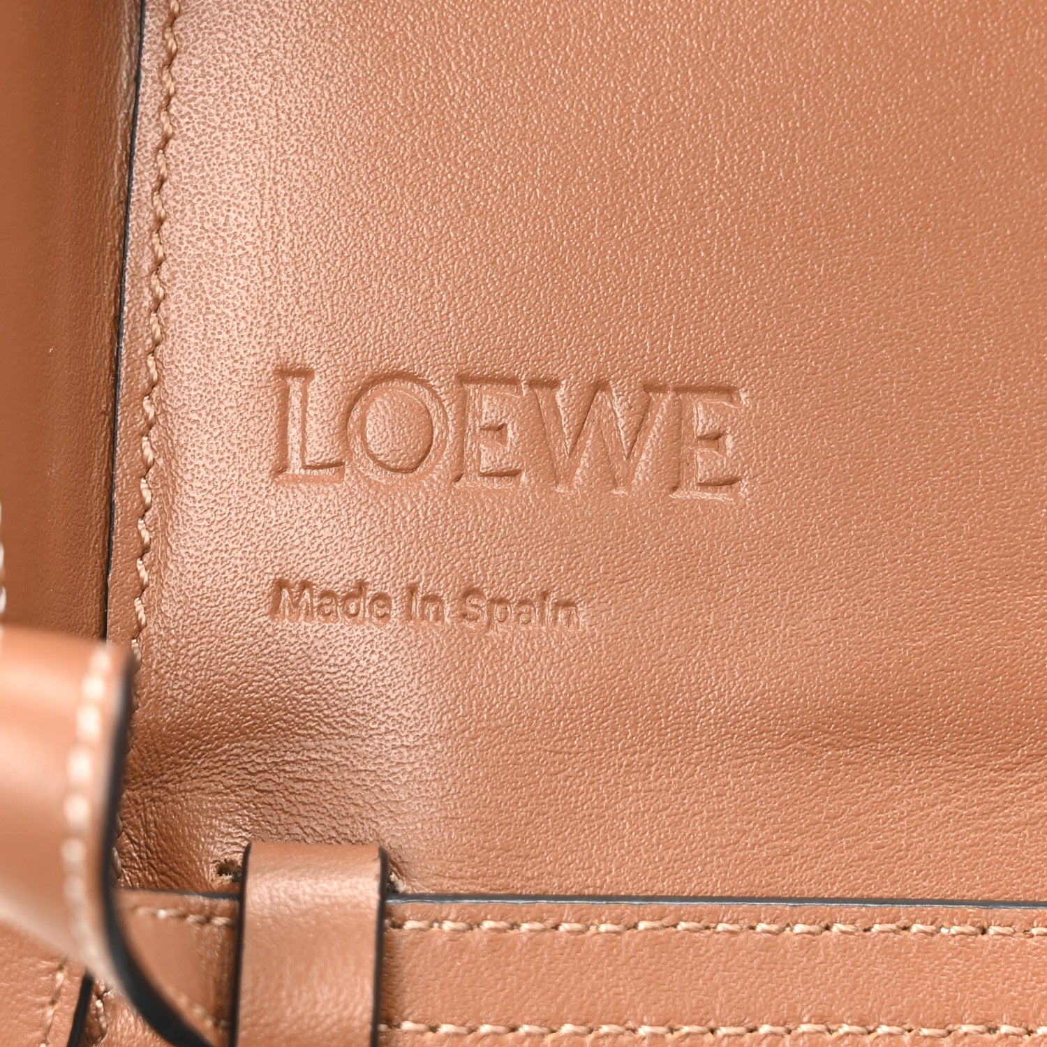 Loewe Soft Calfskin Heel Saddle Bag Tan 6 of 9
